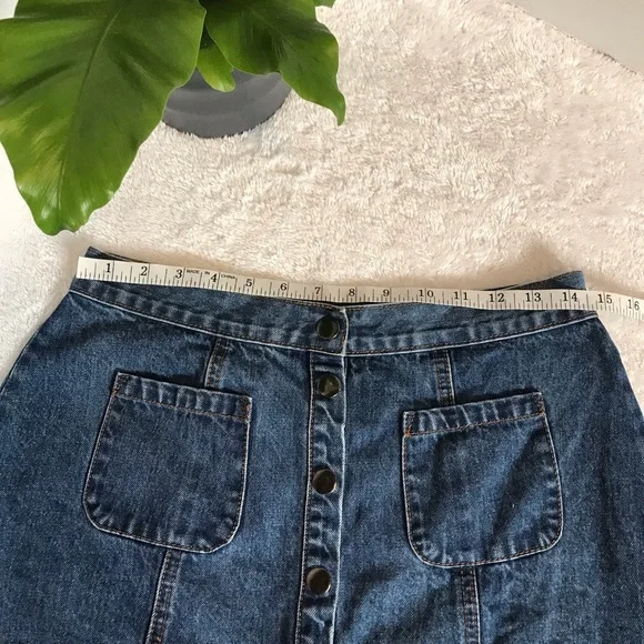 BDG blue denim skirt size Medium - Picture 8 of 9